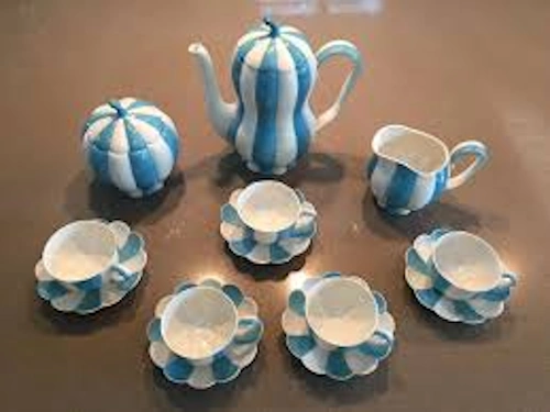 비엔나의 명물 오스트리아 아우가르텐 커피잔세트 가격 (도자기) 아우가르텐 아이코닉 멜론 문양