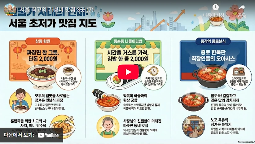 왼손 우동 짜장 탕수육 3000원 짜장면 놀면뭐하니 식당 맛집 (경희대 외대 근처) 서울 가성비 맛집 지도 4