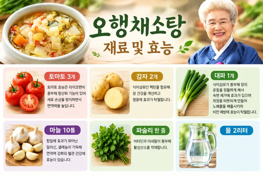 췌장암 심영순 채소탕 레시피! (시한부 선고를 받은 엄마를 위해 24시간 끓인 오행채소탕 만드는법!) 심영순 채소탕 재료 및 레시피